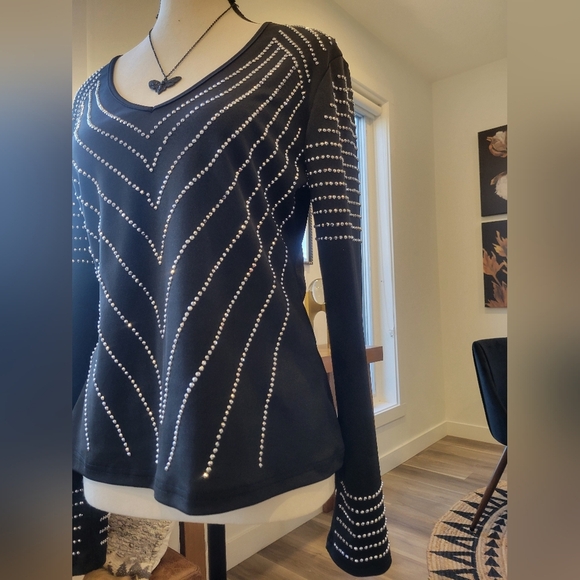 3/$30 -Metal Studded Shirt - Picture 4 of 5